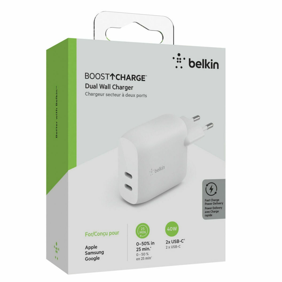 Belkin Boost Charge WCB006VFWH USB-C Χωρίς Καλώδιο 20W - Image 3