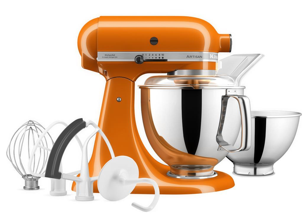 Kitchenaid Artisan Food Processor Orange Κουζινομηχανή 300W με Ανοξείδωτο Κάδο 4.8lt - Image 6