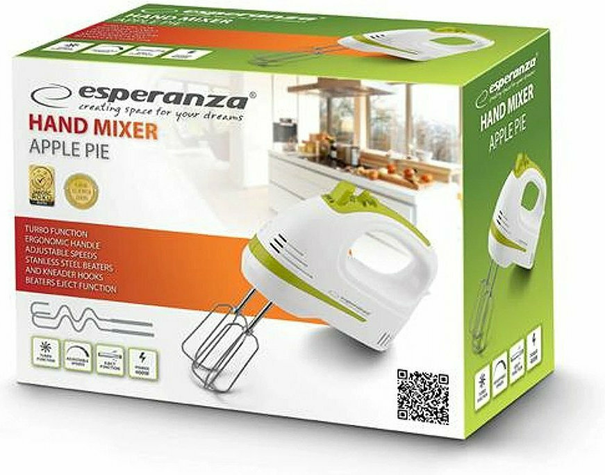 Esperanza Apple Pie Μίξερ Χειρός 400W Πράσινο - Image 3