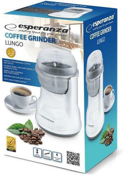 Esperanza EKC002W Ηλεκτρικός Μύλος Καφέ 160W με Χωρητικότητα 50gr Λευκός - Image 6