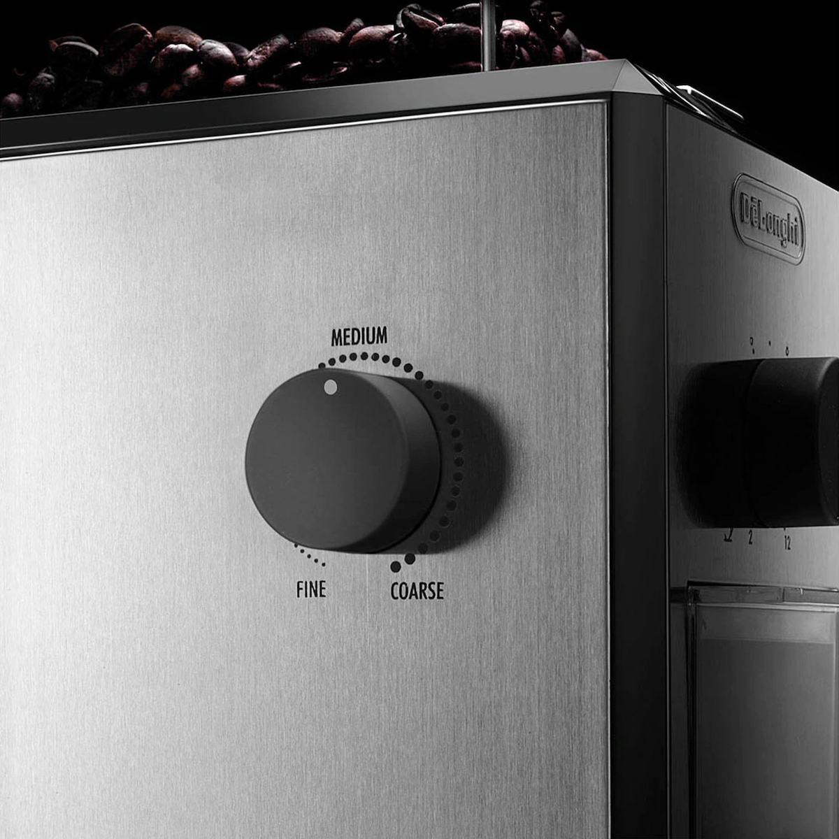 De'Longhi Ηλεκτρικός Μύλος Καφέ 110W με Χωρητικότητα 120gr και 16 Επίπεδα Άλεσης Ασημί - Image 10