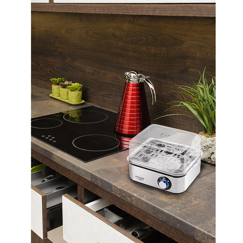 Adler Βραστήρας Αυγών 8 Θέσεων 800W Ασημί - Image 7