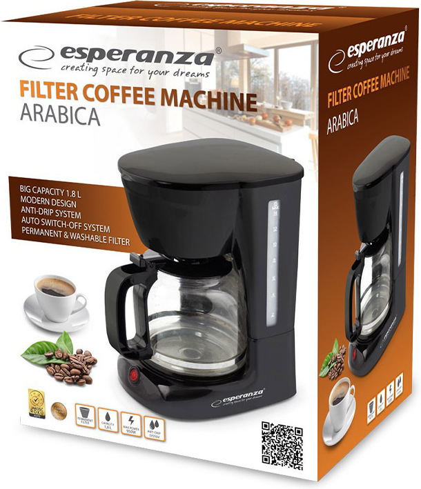 Esperanza Καφετιέρα Φίλτρου 950W Black - Image 2