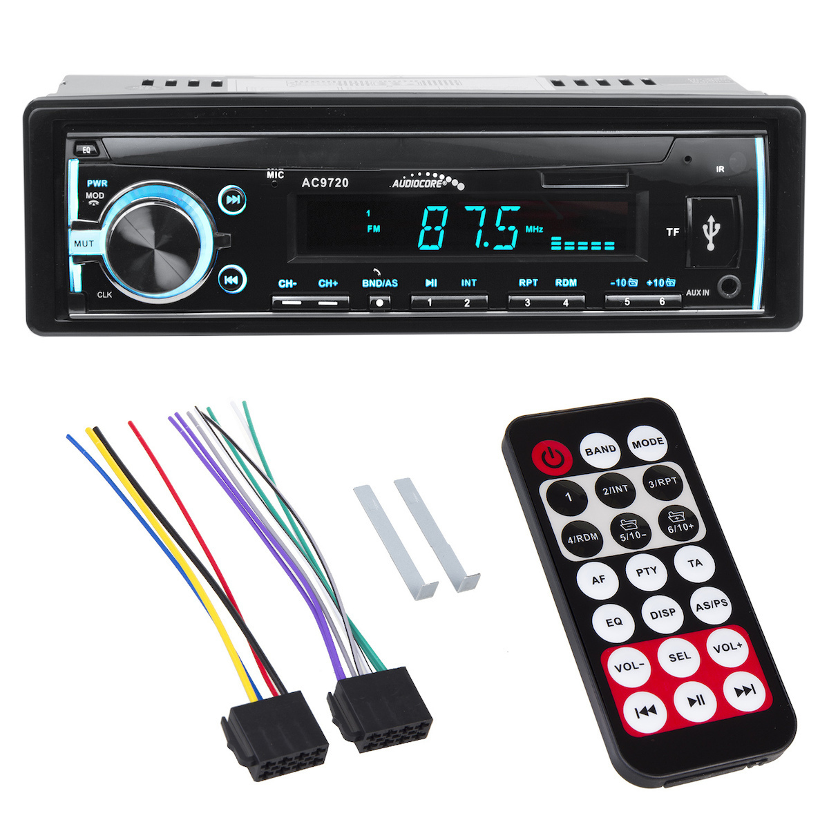 Audiocore Ηχοσύστημα Αυτοκινήτου 1DIN (Bluetooth/USB) AC9720B - Image 3