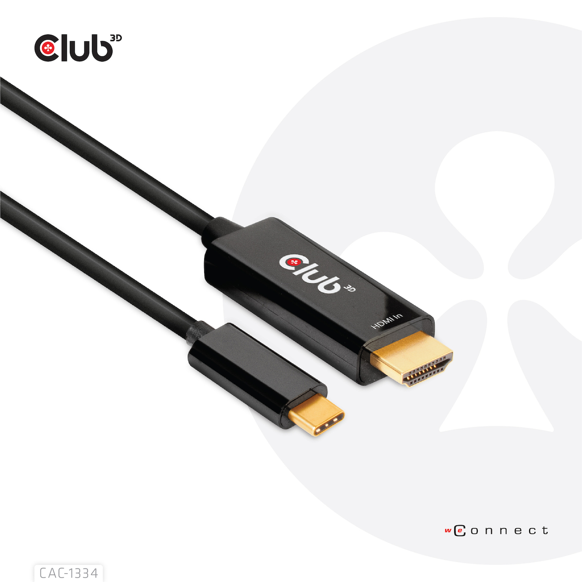 Club3D HDMI male - USB-C male 1.8m Μαύρο (CAC-1334)