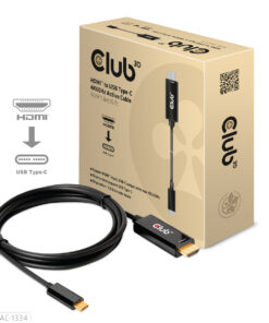 Alternative view of Club3D HDMI male - USB-C male 1.8m Μαύρο (CAC-1334)