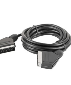 Alternative view of Lanberg Cable Scart male - Scart male 1.8m (CA-EUEU-10CC-0018-BK)