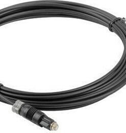 Alternative view of Lanberg Optical Audio Cable TOS male - TOS male Μαύρο 3m (CA-TOSL-10CC-0030-BK)