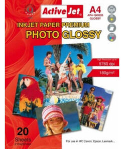 Alternative view of Active Jet Premium Photo Glossy Φωτογραφικό Χαρτί A4 (21x30) 180gr/m² για Εκτυπωτές Inkjet 20 Φύλλα