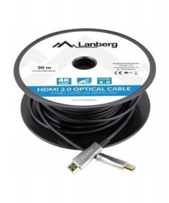 Lanberg HDMI 2.0 Cable HDMI male - HDMI male 30m Μαύρο CA-HDMI-20FB-0300-BK