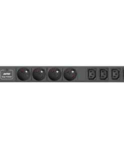 Alternative view of Lanberg Πολύπριζο Rack 1U 10A 8X 230V 2M Μαύρο