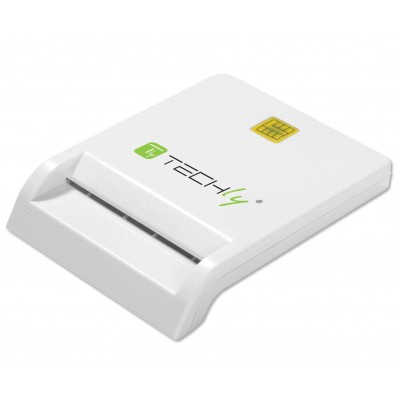 Techly Card Reader USB 2.0 για SmartCard Λευκό - Image 4