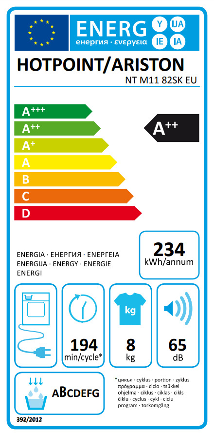Hotpoint-Ariston NT M11 82SK EU 8kg A++ με Αντλία Θερμότητας - Image 3
