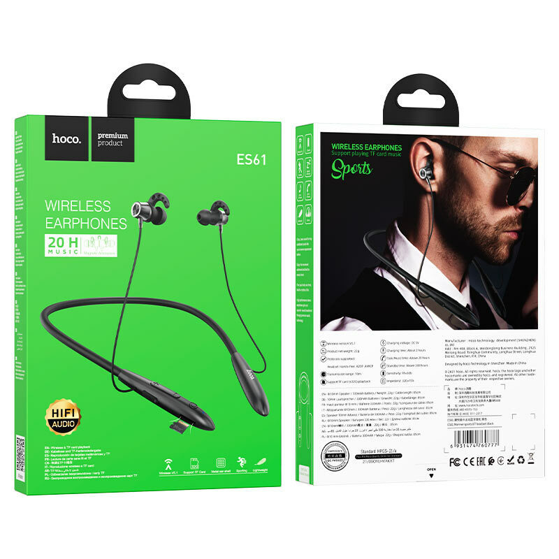 Hoco ES61 Manner In-ear Μαύρα - Image 4