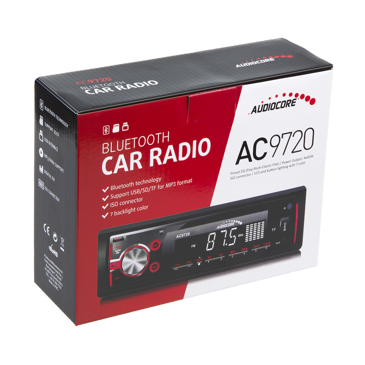 Audiocore Ηχοσύστημα Αυτοκινήτου 1DIN (Bluetooth/USB) AC9720B - Image 7