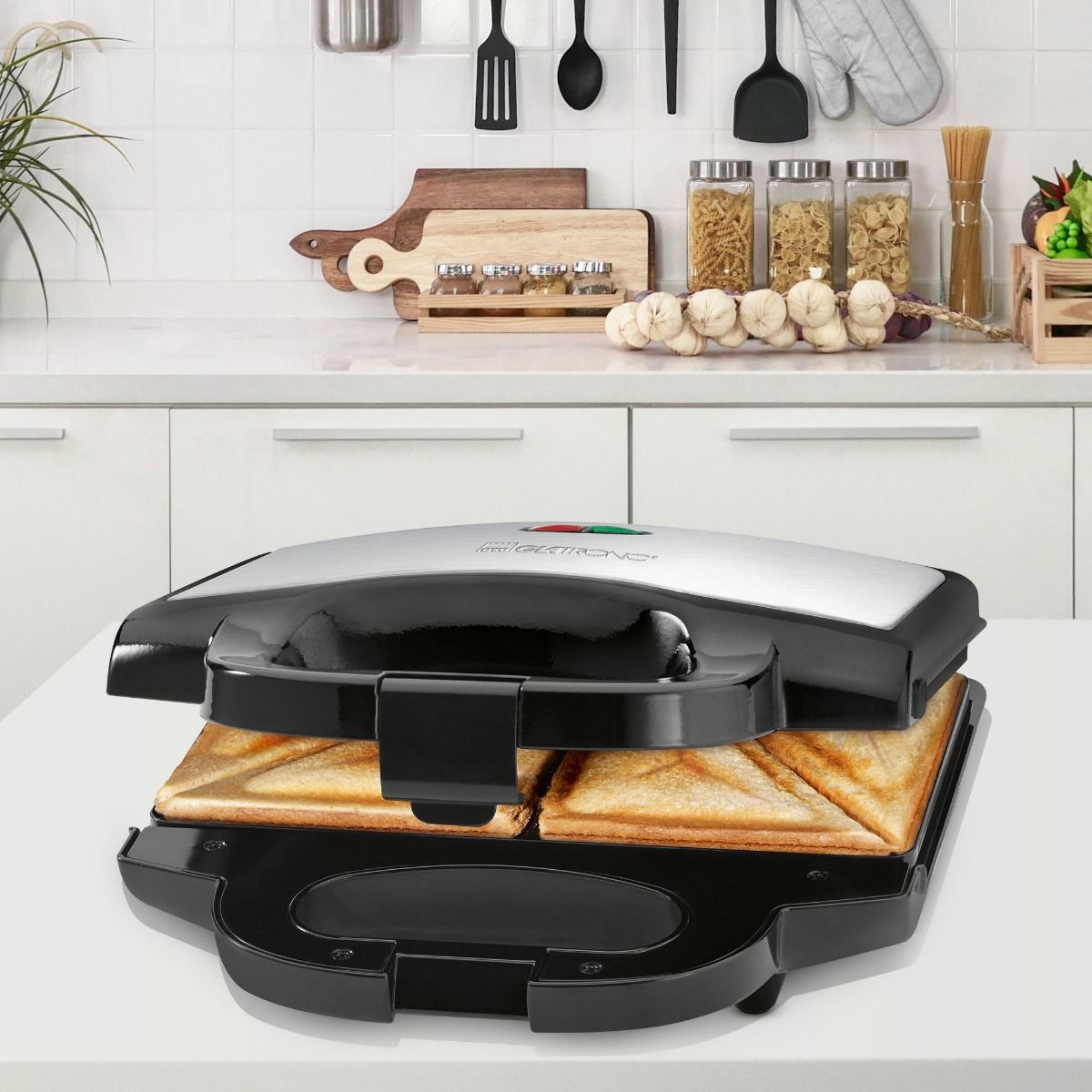 Clatronic ST 3778 750W για 2 Τοστ Inox - Image 3
