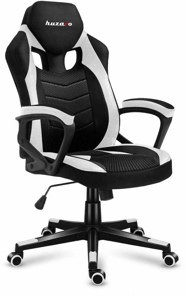 Huzaro Force 2.5 Υφασμάτινη Καρέκλα Gaming Λευκή
