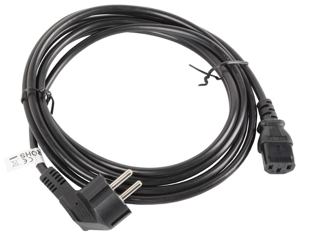 Lanberg IEC C13 - Schuko Cable 3m Μαύρο (CA-C13C-11CC-0030-BK) - Image 3