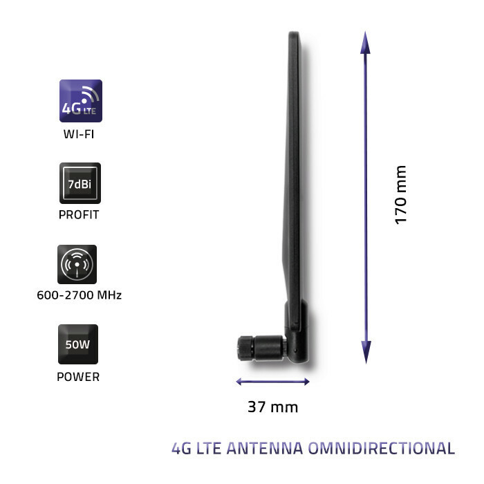 Qoltec 57018 Εσωτερική Κεραία 4G Πανκατευθυντική 7dBi με σύνδεση SMA - Image 5