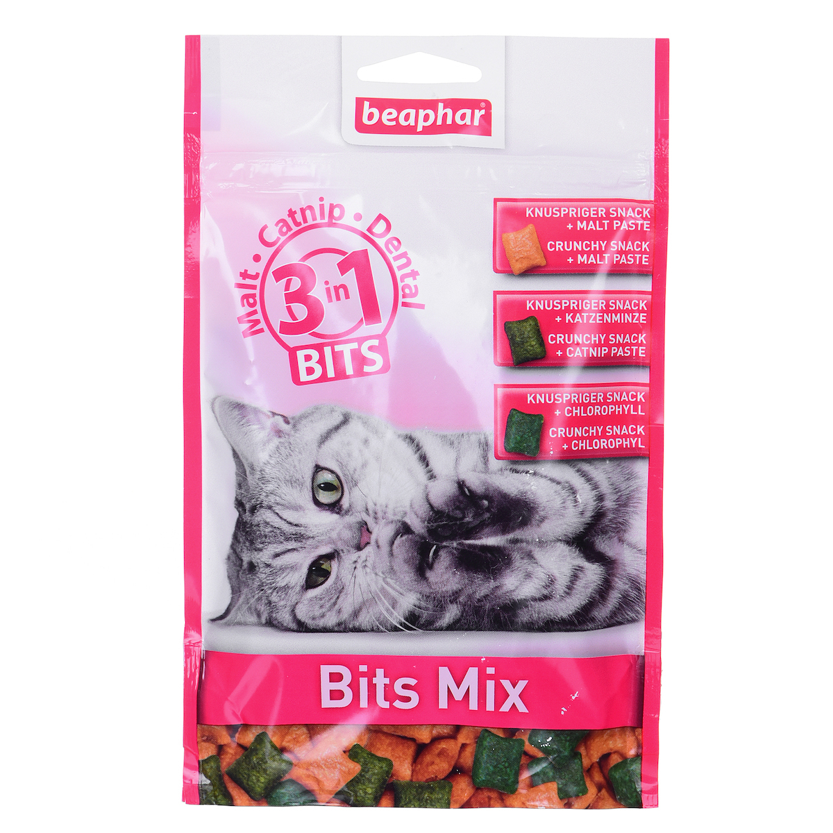 Beaphar Bits Mix Λιχουδιές Σνακ Γάτας με Catnip 150gr