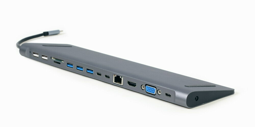 Gembird USB-C Docking Station με HDMI 4K PD Ethernet (A-CM-COMBO9-01)