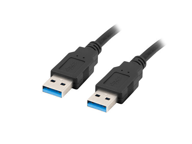 Lanberg USB 3.0 Cable USB-A male - USB-A male Μαύρο 1m (CA-USBA-30CU-0010-BK) - Image 2