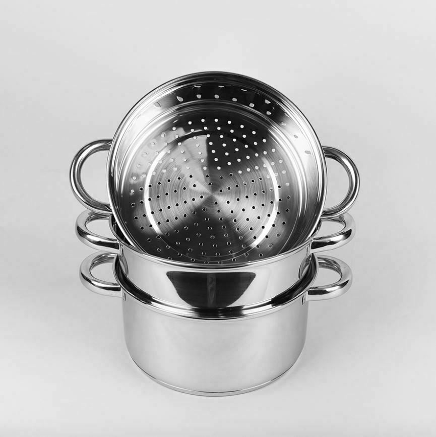 Maestro Steaming Pot Βαθιά Ανοξείδωτη Κατσαρόλα Ατμού - Image 3