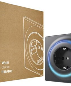 Alternative view of Fibaro Μονή Χωνευτή Πρίζα Ρεύματος Μαύρη