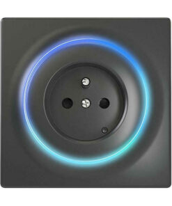 Fibaro Μονή Χωνευτή Πρίζα Ρεύματος Μαύρη