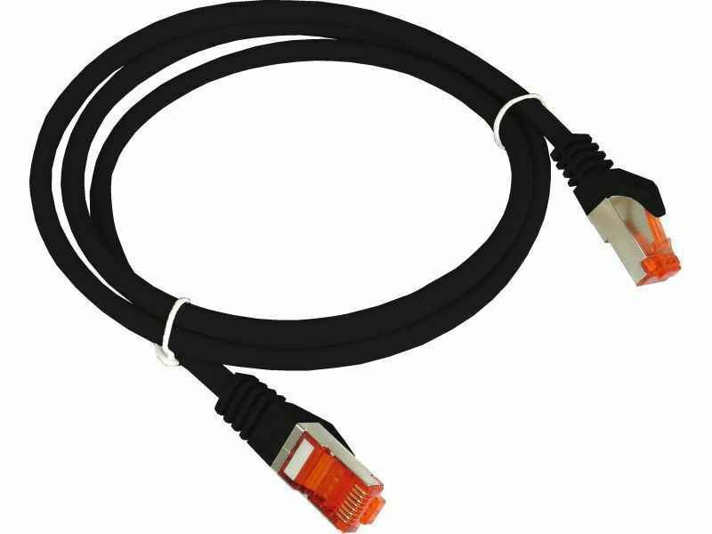 A-LAN F/UTP Cat.6 Καλώδιο Δικτύου Ethernet 0.5m Μαύρο (KKS6CZA0.5)