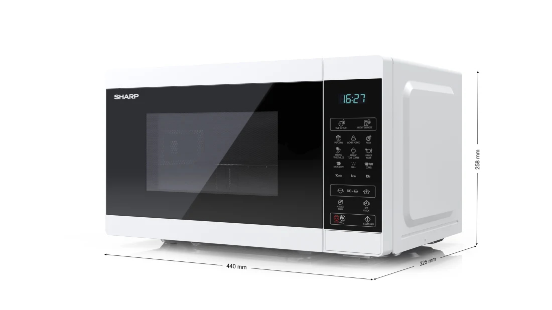 Sharp YC-MG02EW Φούρνος Μικροκυμάτων με Grill 20lt Λευκός - Image 2