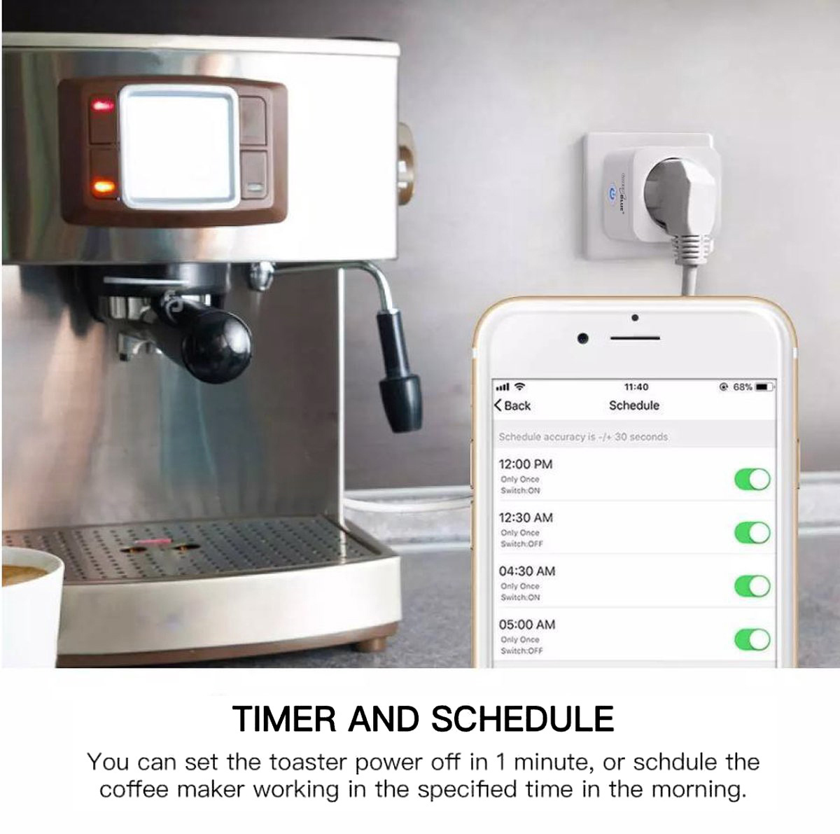 Green Blue Smart Μονόπριζο με Διακόπτη - Image 5