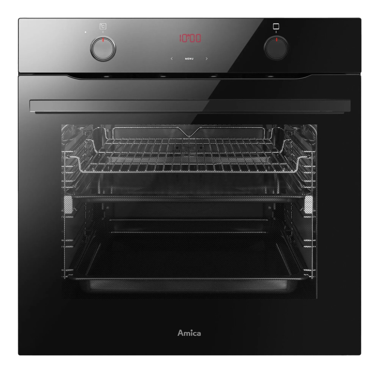 Amica Άνω Πάγκου Μαύρος ED37610B X-Type Steam