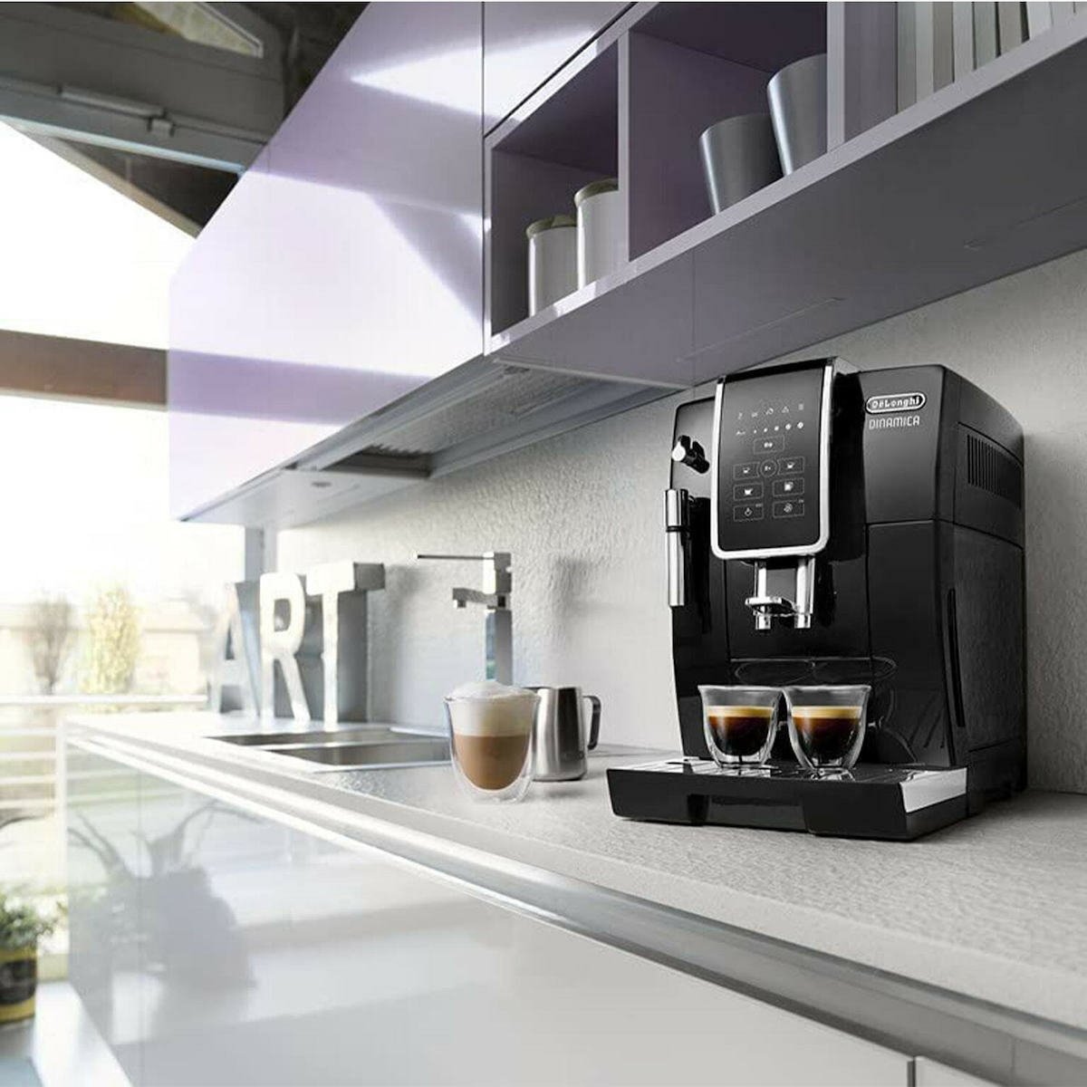 De'Longhi Dinamica Αυτόματη Μηχανή Espresso 1450W Πίεσης 15bar με Μύλο Άλεσης Μαύρη - Image 5