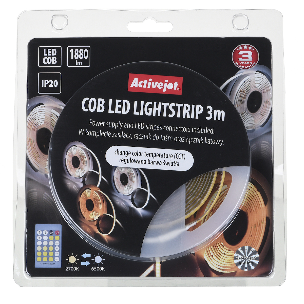 Active Jet Ταινία LED AJE-COB CCT 12V Ρυθμιζόμενο Λευκό 3m - Image 8