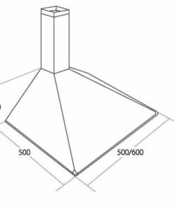 Alternative view of Akpo WK-5 Soft 50 Απορροφητήρας Καμινάδα 50cm Λευκός