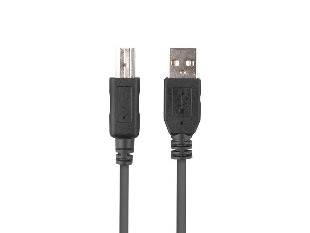 Lanberg USB 2.0 Cable USB-A male - USB-B male Μαύρο 1m (CA-USBA-15CU-0010-BK) - Image 2