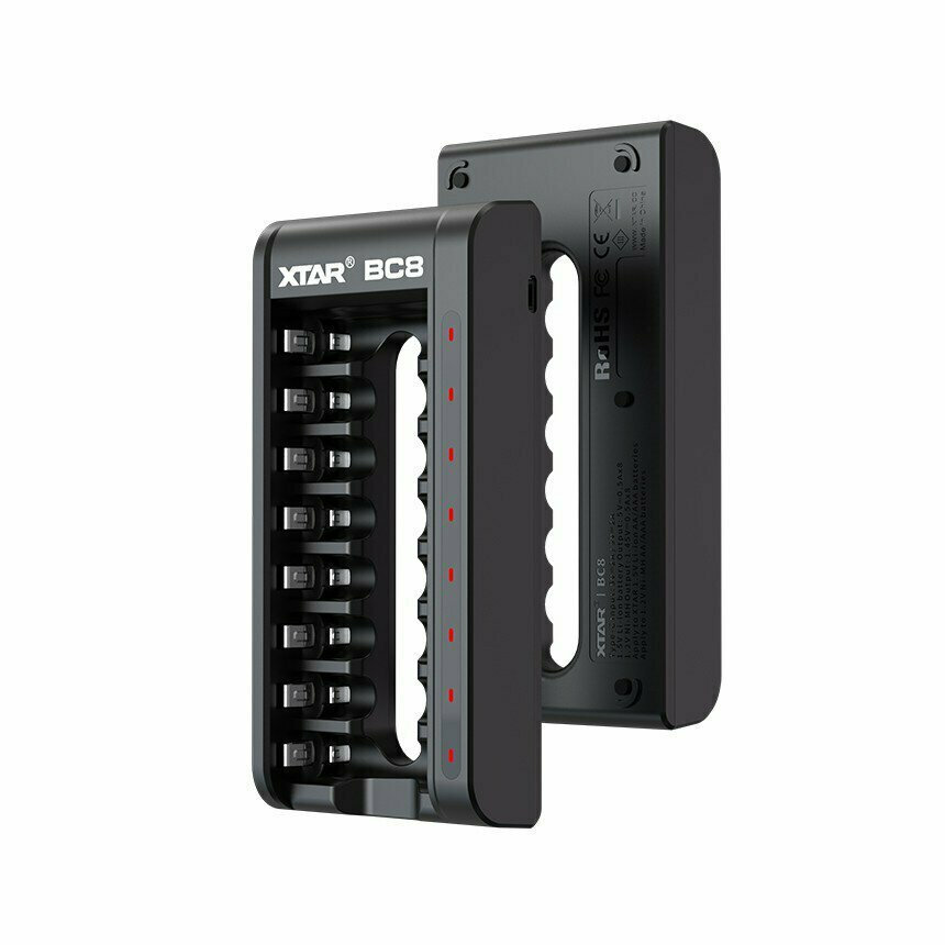 XTAR BC8 USB Φορτιστής 8 Μπαταριών Li-ion/Ni-MH Μεγέθους AA/AAA - Image 7