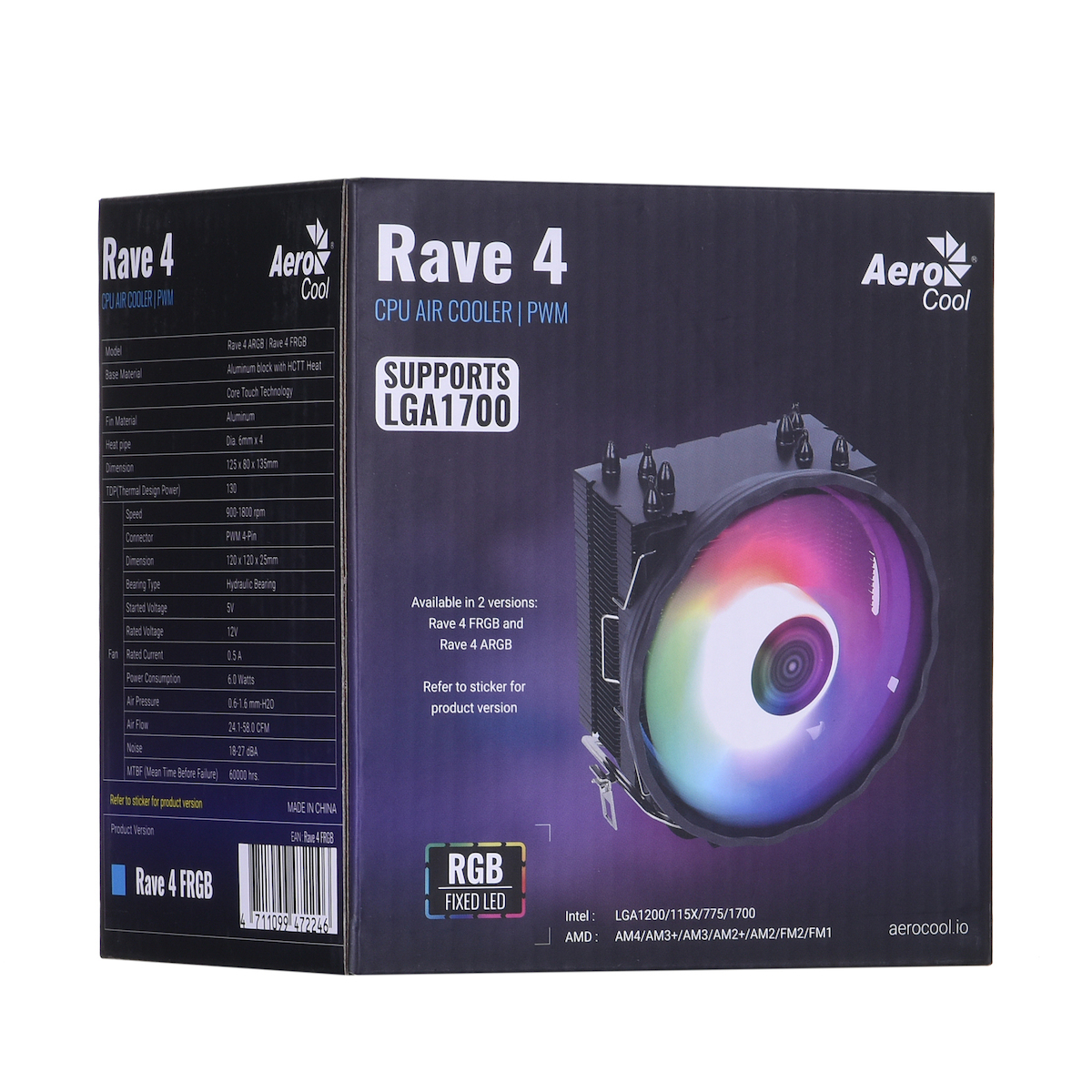 Aerocool AEROPGSRAVE4-FRGB-4P Socket AM4/1200/115x/1700 - Image 6