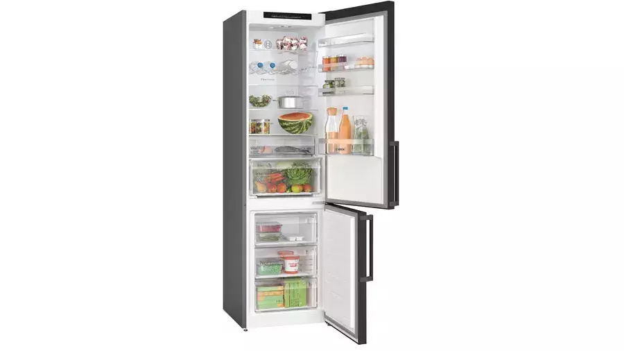 Bosch Ψυγειοκαταψύκτης 363lt NoFrost Μαύρος KGN39VXBT - Image 2