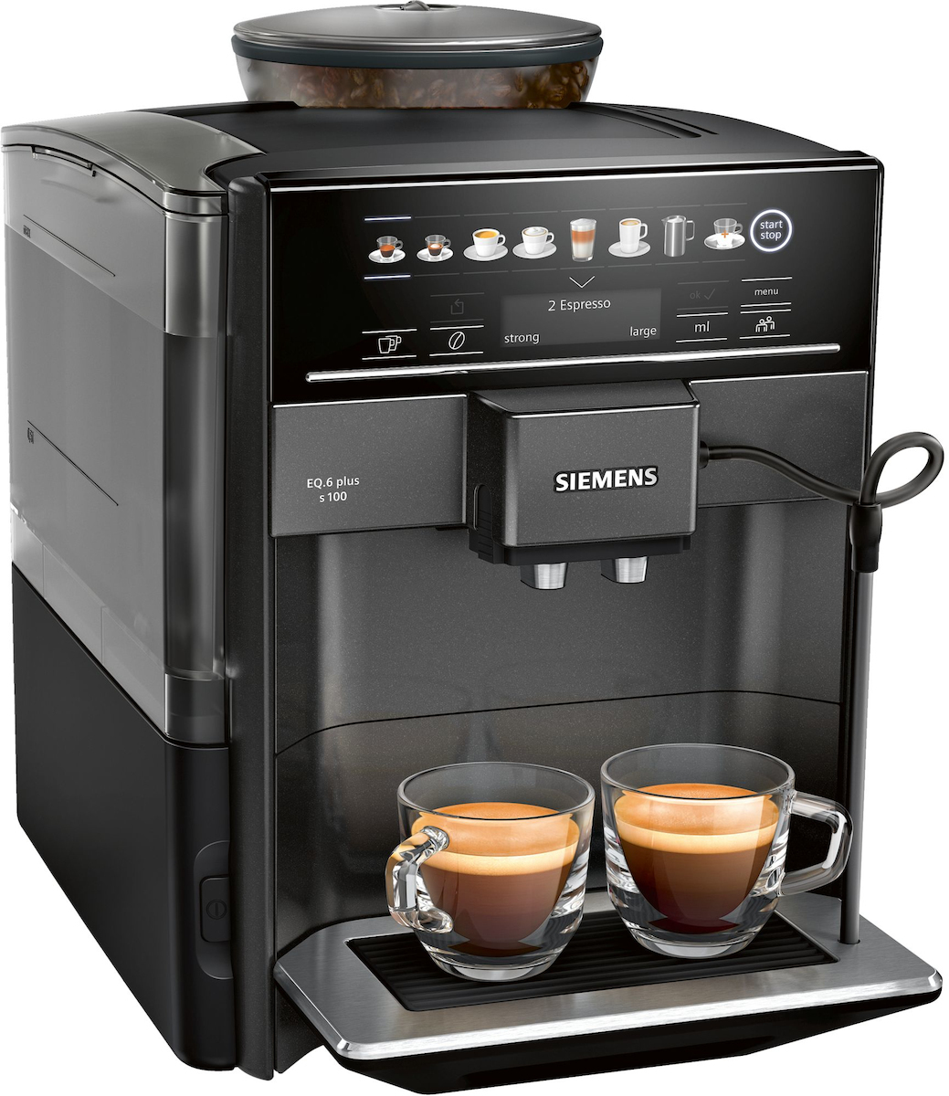 Siemens Eq.6 Plus S100 Αυτόματη Μηχανή Espresso 1500W Πίεσης 15bar με Μύλο Άλεσης Μαύρη - Image 2
