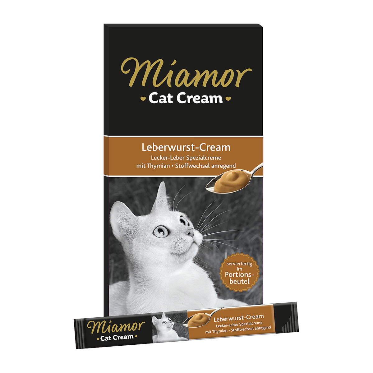 Miamor Cat Cream Υγρή Τροφή για Ενήλικες Γάτες σε Φακελάκι με Συκώτι 6x15gr