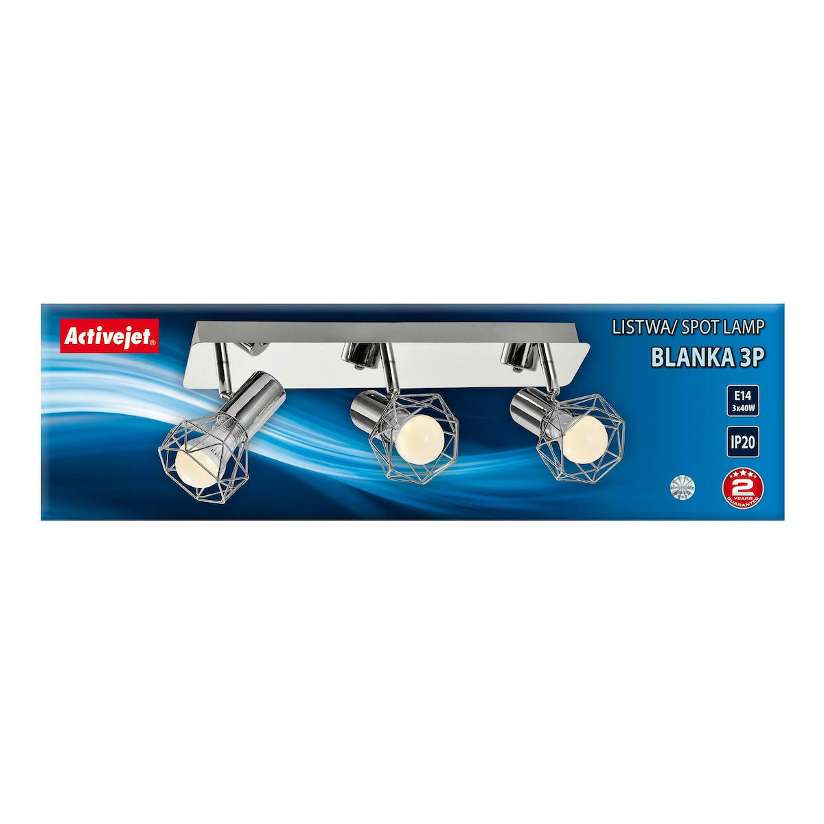 Active Jet AJE-BLANKA 3P Τριπλό Σποτ με Ντουί E14 σε Ασημί Χρώμα AJE-BLANKA 3P - Image 2