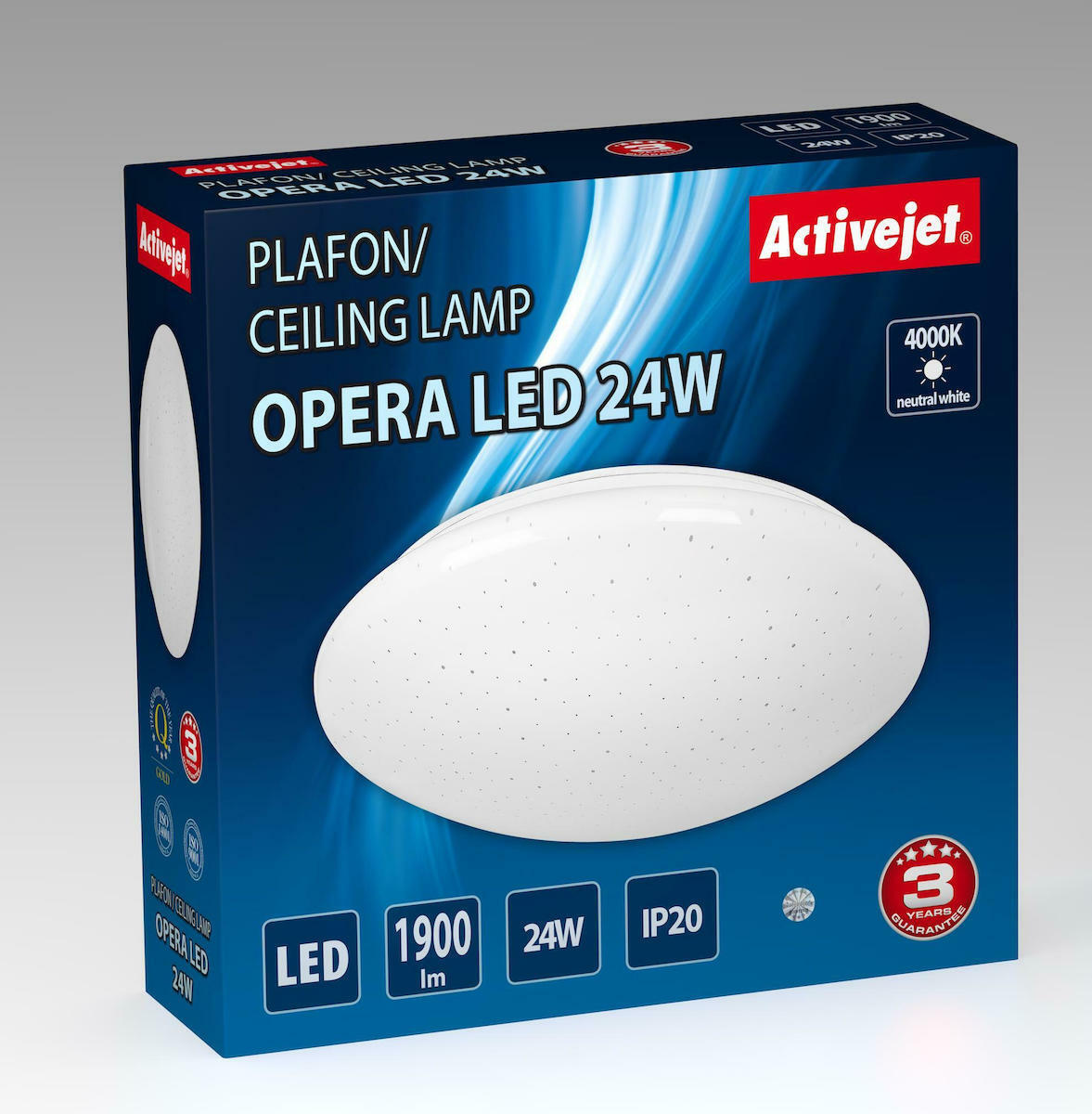Active Jet AJE-OPERA 24W Πλαφονιέρα 37.2εκ. LED με Τηλεχειριστήριο - Image 2