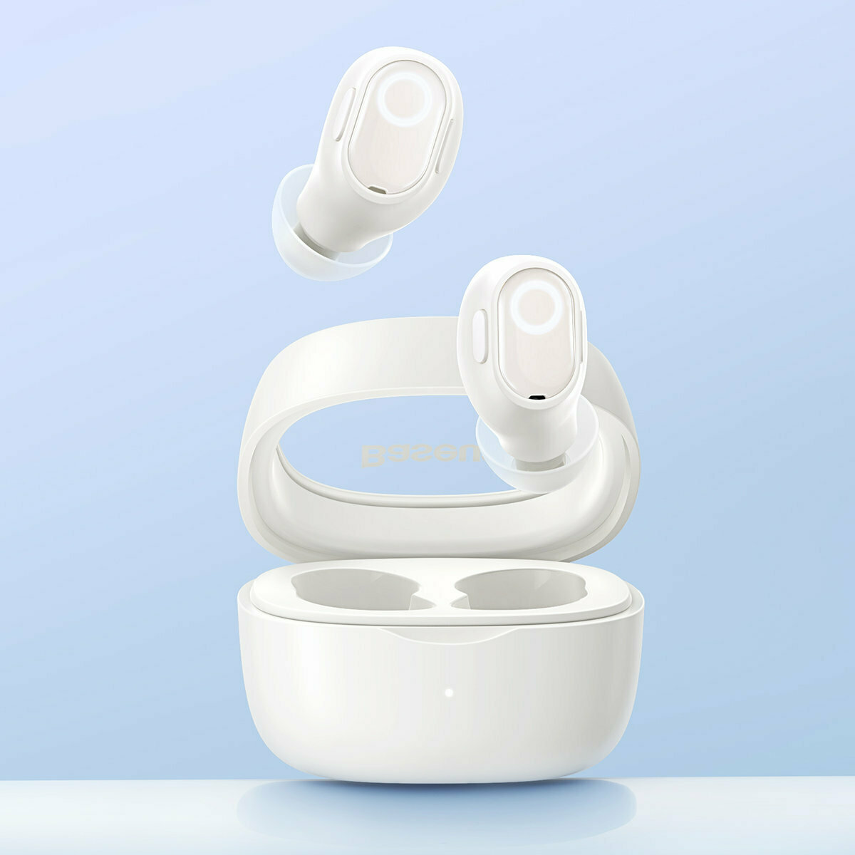 Baseus Bowie WM02 In-ear Bluetooth Handsfree Ακουστικά με Θήκη Φόρτισης Λευκά - Image 8