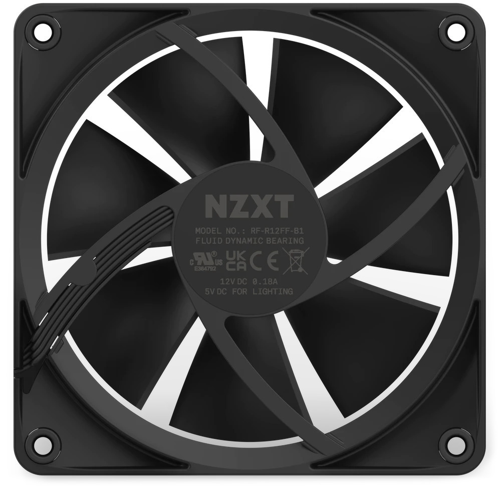 NZXT F120 RGB Case Fan με Σύνδεση 4-Pin PWM - Image 4