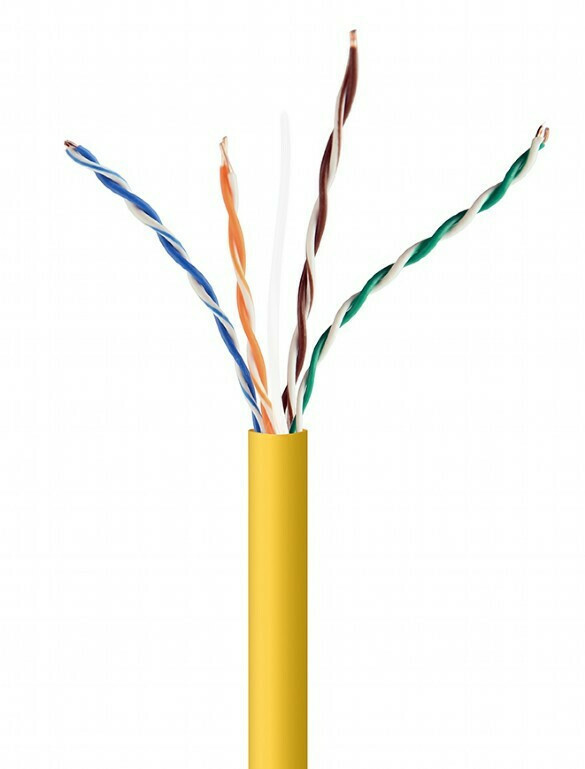 Cablexpert U/UTP Cat.5e Καλώδιο Δικτύου Ethernet χωρίς ακροδέκτες 305m Κίτρινο (UPC-5004E-SOL-Y) - Image 2