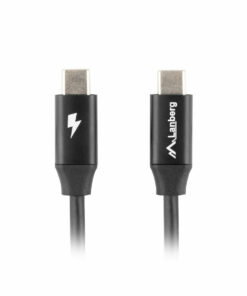 Alternative view of Lanberg USB 2.0 Cable USB-C male - USB-C 60W Μαύρο 1.8m (CA-CMCM-40CU-0018-BK)