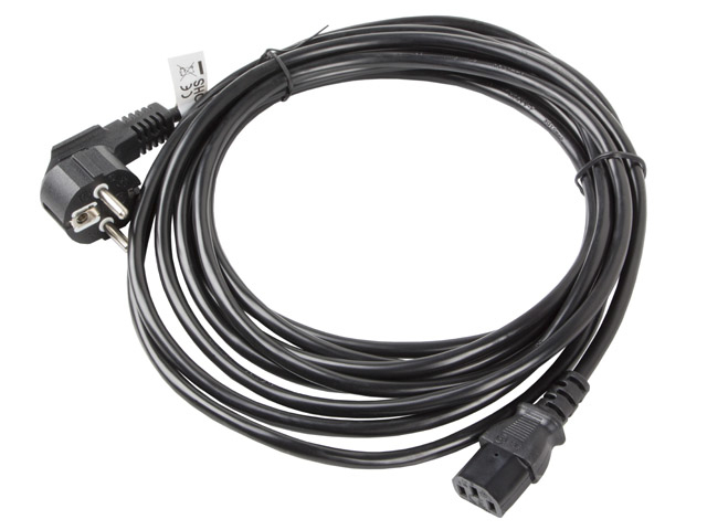 Lanberg IEC C13 - Schuko Cable 10m Μαύρο (CA-C13C-11CC-0100-BK) - Image 3