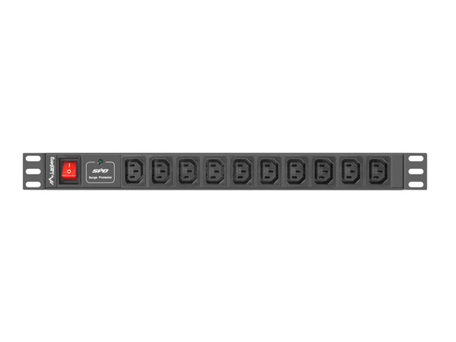 Lanberg Πολύπριζο Rack PDU 19" (1U, 10A, 10x IEC c13, 2m) - Image 3